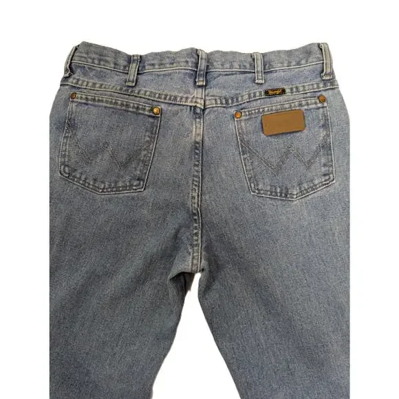Wrangler Men's Cowboy Cut Jeans Light Wash Denim Size 34 X 32 - Picture 5 of 6
